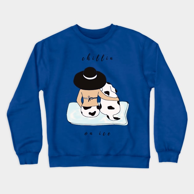 chillin on ice Crewneck Sweatshirt by Kidrock96